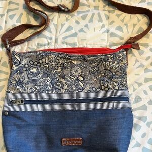 Sakroots Denim Blue Textured Bag
